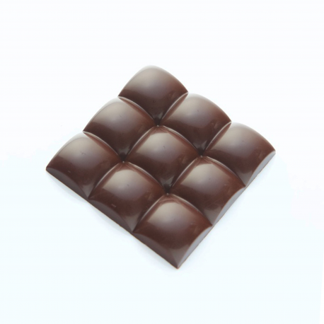 Tablette fourrée - Chocolat Noir 66% / Praliné pistache