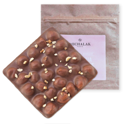 Tablette Mendiant - Chocolat Lait 40% / Gianduja Noisette