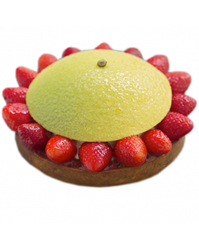TARTE FRAISE YUZU - 6 PERSONNES 