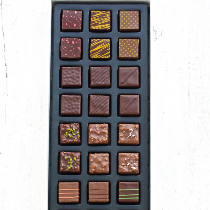 Coffret 24 pièces bonbons chocolat