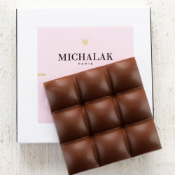 Tablette fourrée - Chocolat Lait 40% / Praliné Noisette