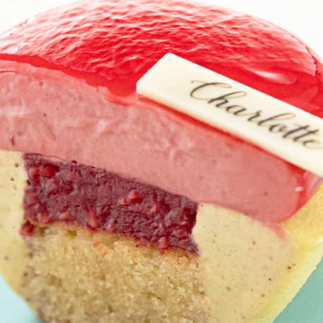 CHARLOTTE FRAMBOISE PISTACHE 