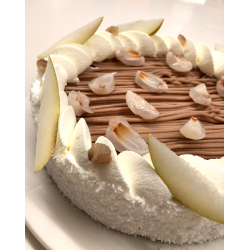 Tarte Poire Litchi Marron