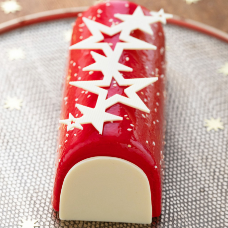 BÛCHE FRAISE LAIT D'AMANDE