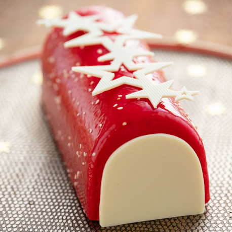 BÛCHE FRAISE LAIT D'AMANDE