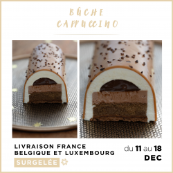  [LIVRAISON 11-18 DEC.] Bûche Cappuccino (8 pers.)