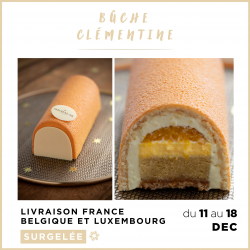  [LIVRAISON 11-18 DEC.] Bûche Clémentine (8 pers.)