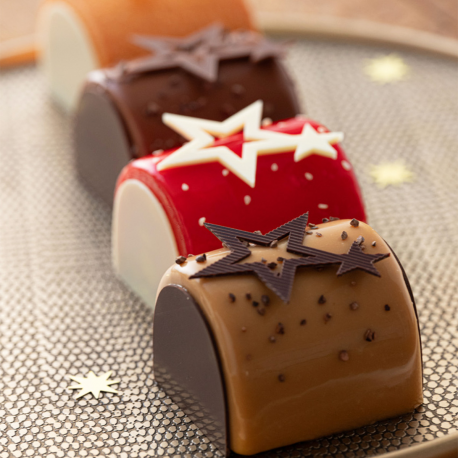 BÛCHETTE FRAISE LAIT D'AMANDE