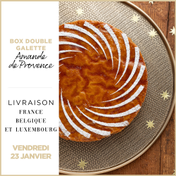 [LIVRAISON VENDREDI 23 JANV. ] BOX DOUBLE GALETTES DES ROIS AMANDE DE PROVENCE