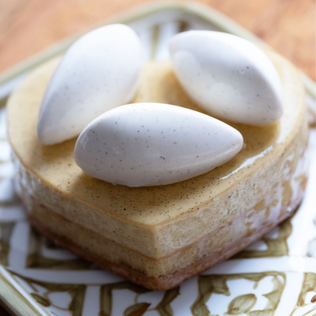 CŒUR TARTE CRÈME BRÛLÉE  (2 PERS.)