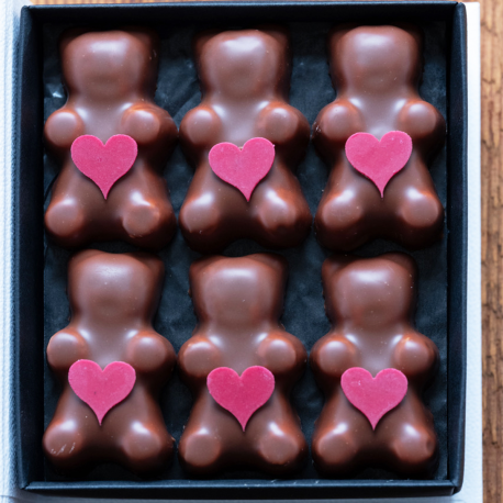 COFFRET OURSONS GUIMAUVE  D'AMOUR (12 PIÈCES)