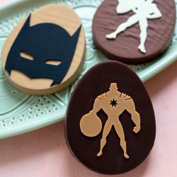 TABLETTE SUPERHÉROS PRALINÉ NOISETTE