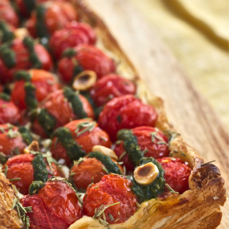 TARTE FEUILLETÉE TOMATES CERISES