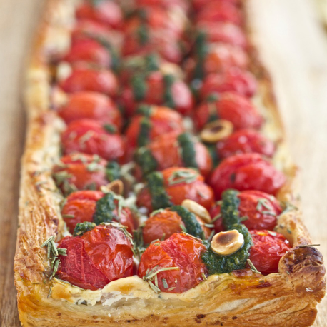 TARTE FEUILLETÉE TOMATES CERISES