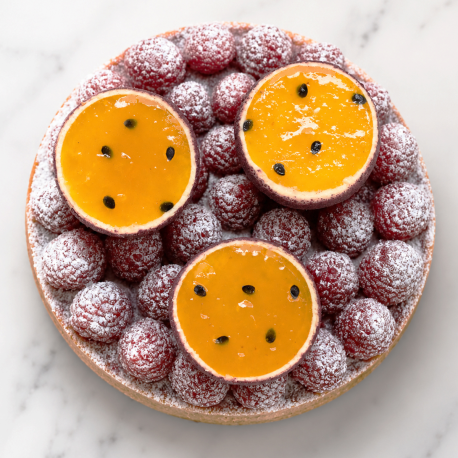 TARTE FRAMBOISE PASSION - 6 PERSONNES 
