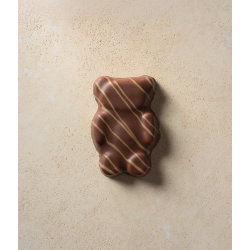 OURSON GUIMAUVE PRALINÉ NOISETTE – CHOCOLAT AU LAIT 40 %