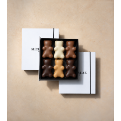 COFFRET OURSONS GUIMAUVE VANILLE (12 PIÈCES)