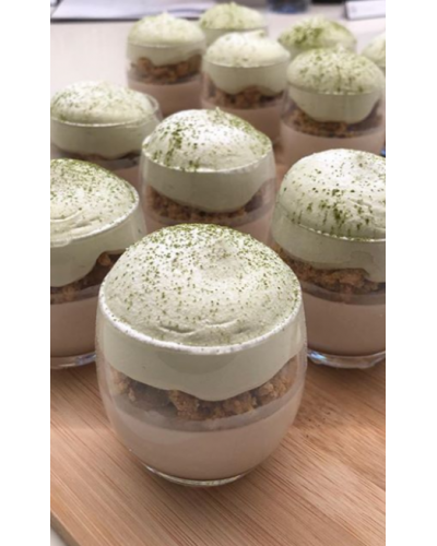 PANACOTTA MARRON MATCHA